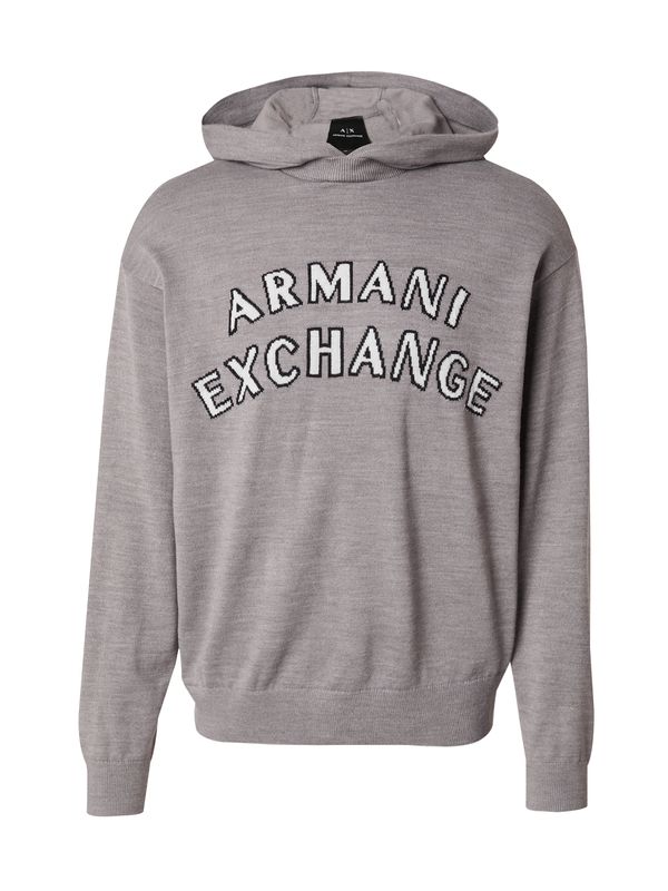 ARMANI EXCHANGE ARMANI EXCHANGE Pulover  kameno siva / bijela