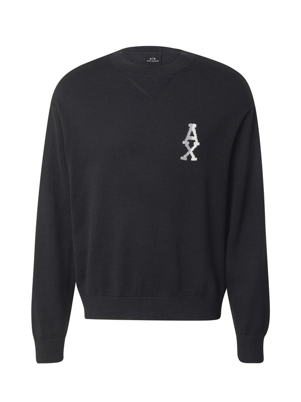 ARMANI EXCHANGE ARMANI EXCHANGE Pulover  svijetlosiva / crna / bijela