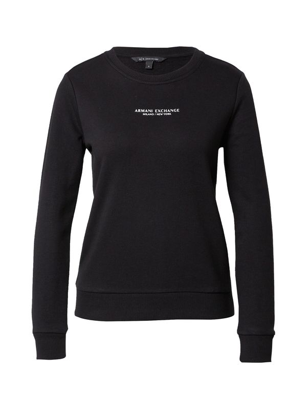 ARMANI EXCHANGE ARMANI EXCHANGE Sweater majica '8NYM29'  crna / bijela