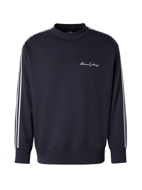 ARMANI EXCHANGE ARMANI EXCHANGE Sweater majica  mornarsko plava / bijela