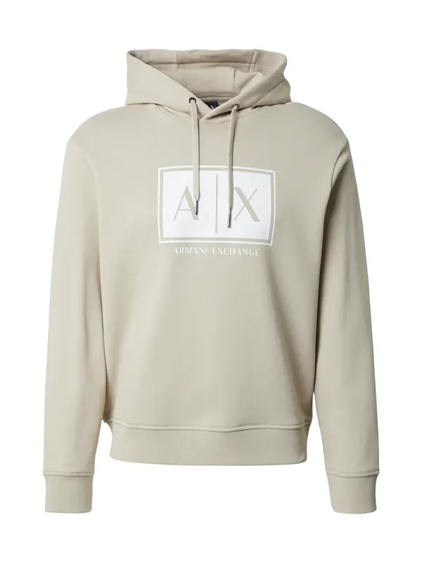 ARMANI EXCHANGE ARMANI EXCHANGE Sweater majica  pijesak / bijela