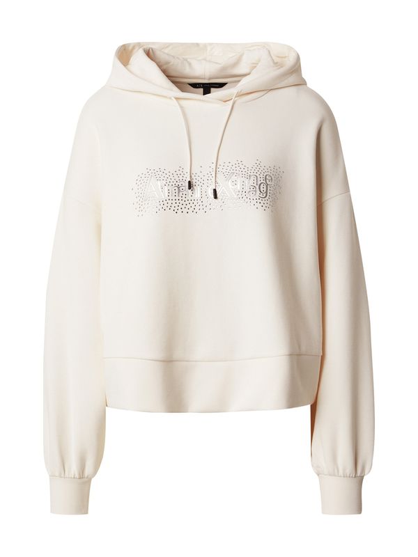 ARMANI EXCHANGE ARMANI EXCHANGE Sweater majica  srebro / prljavo bijela