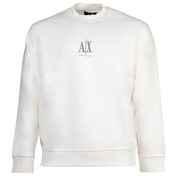 ARMANI EXCHANGE ARMANI EXCHANGE Sweater majica  taupe siva / bijela