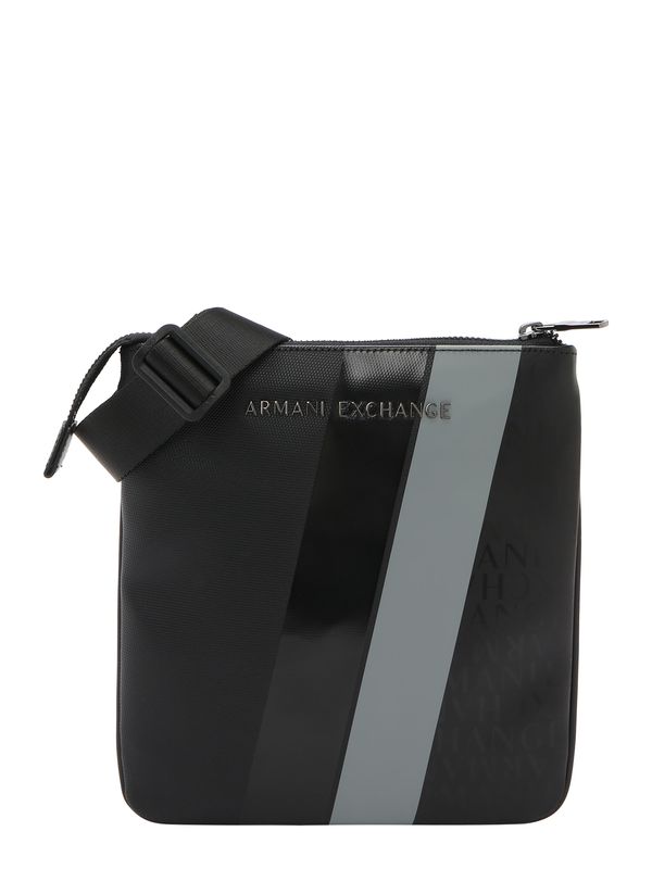 ARMANI EXCHANGE ARMANI EXCHANGE Torba preko ramena 'DYLAN'  svijetlosiva / crna
