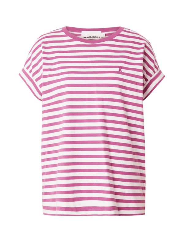 ARMEDANGELS ARMEDANGELS Majica 'IDAARA'  boja pijeska / ljubičasto crvena