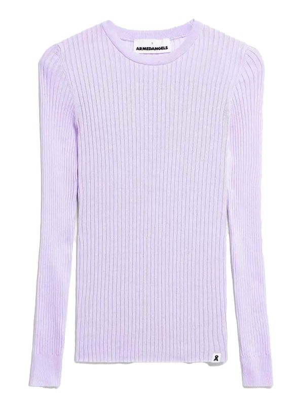 ARMEDANGELS ARMEDANGELS Pulover 'Alania'  svijetloljubičasta / crna / bijela