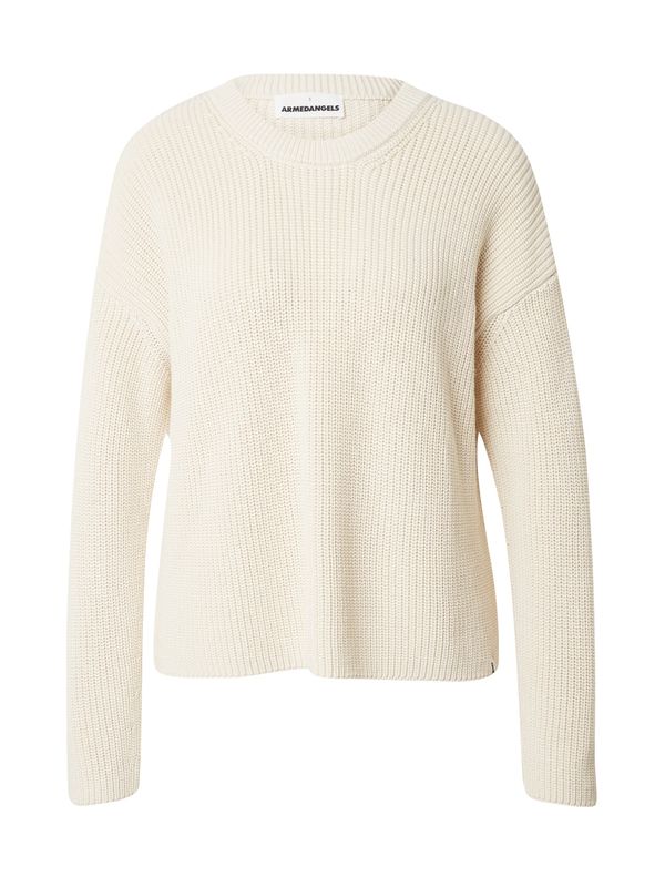 ARMEDANGELS ARMEDANGELS Pulover 'NURIAA'  vuneno bijela