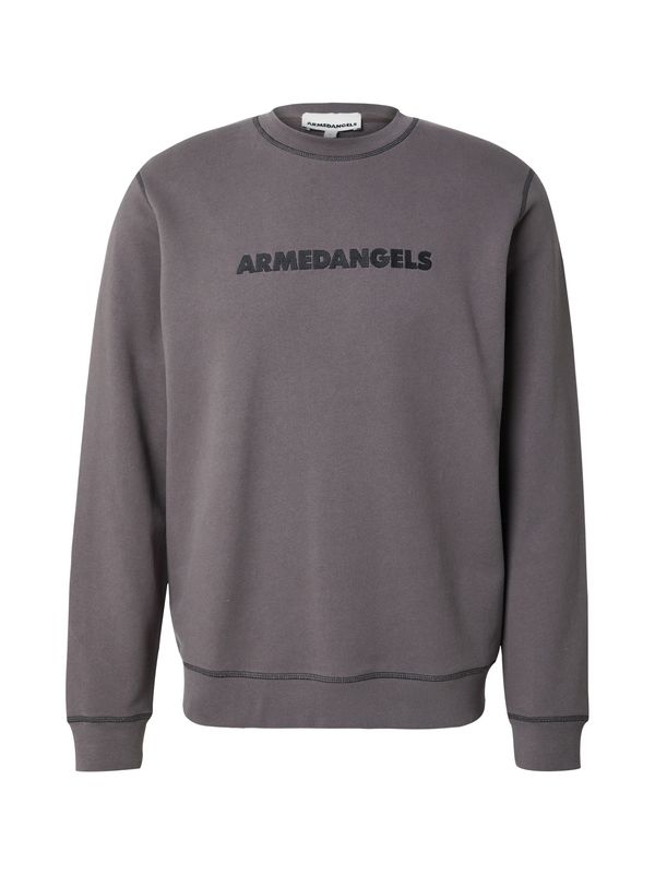 ARMEDANGELS ARMEDANGELS Sweater majica 'NATHAANEL'  siva / tamo siva