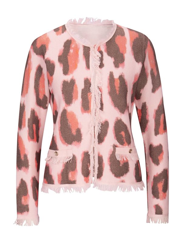 Ashley Brooke by heine Ashley Brooke by heine Kardigan  čokolada / koraljna / svijetloroza