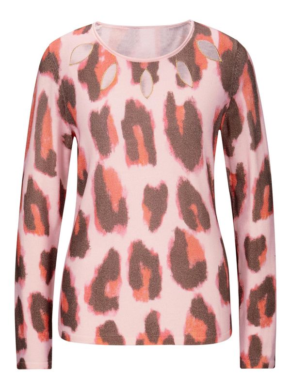 Ashley Brooke by heine Ashley Brooke by heine Pulover  smeđa / zlatna / narančasta / roza