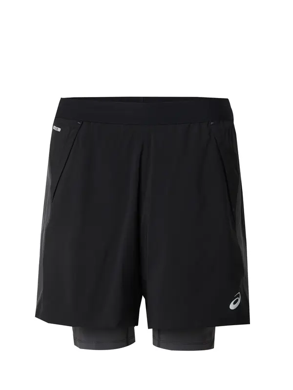 ASICS ASICS Sportske hlače 'ROAD'  srebrno siva / crna