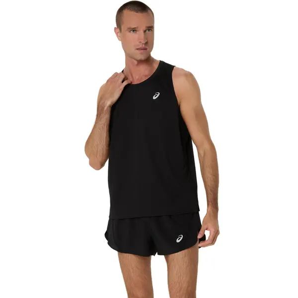 ASICS ASICS Tehnička sportska majica  crna / bijela