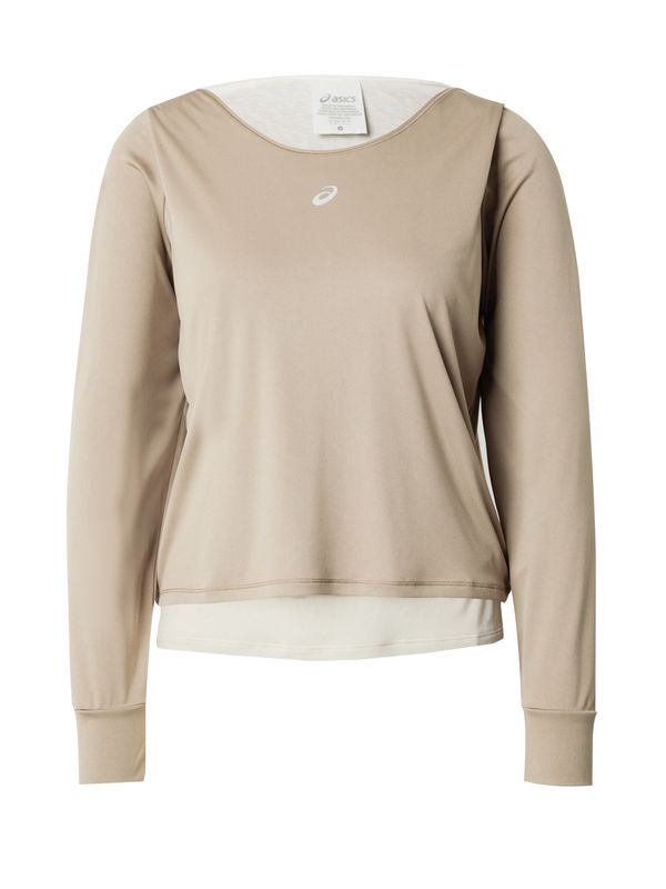 ASICS ASICS Tehnička sportska majica 'NAGINO'  boja pijeska / tamno bež