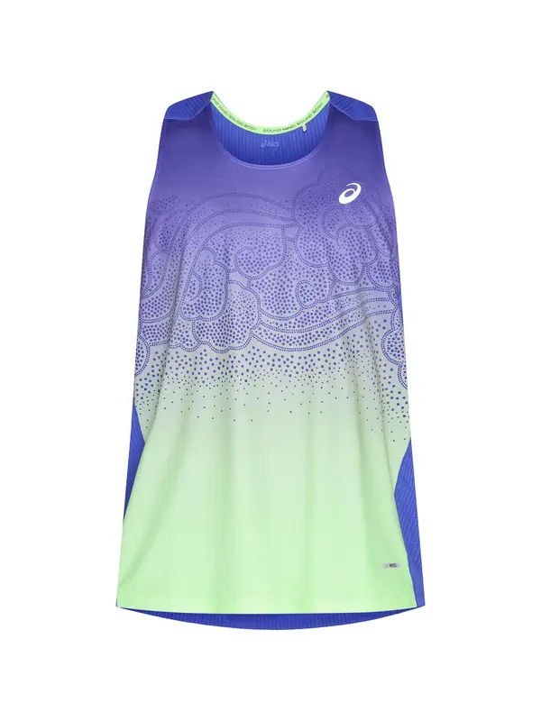 ASICS ASICS Tehnička sportska majica 'ROAD'  mornarsko plava / svijetlozelena / ljubičasta