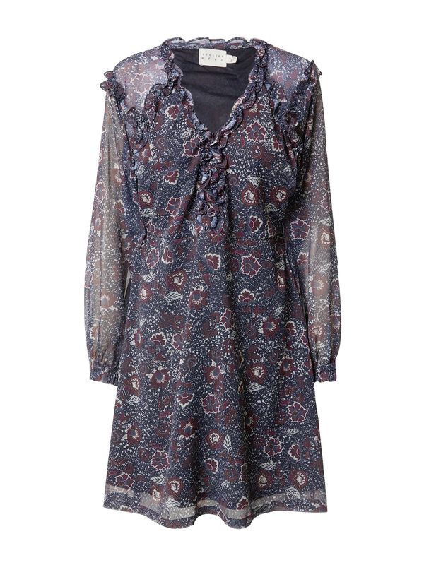 Atelier Rêve Atelier Rêve Haljina 'IRMURENO'  tamno plava / smeđa / burgund / bijela