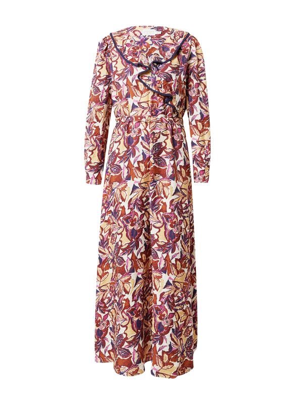 Atelier Rêve Atelier Rêve Haljina 'NELSON'  smeđa / svijetložuta / roza / crvena