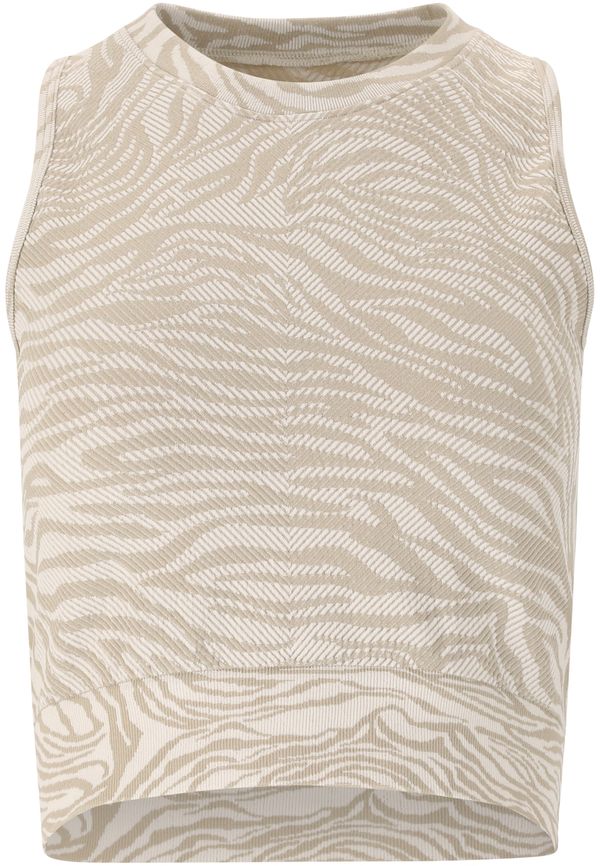 Athlecia Athlecia Sportski top 'Ralphie'  sivkasto bež / bijela