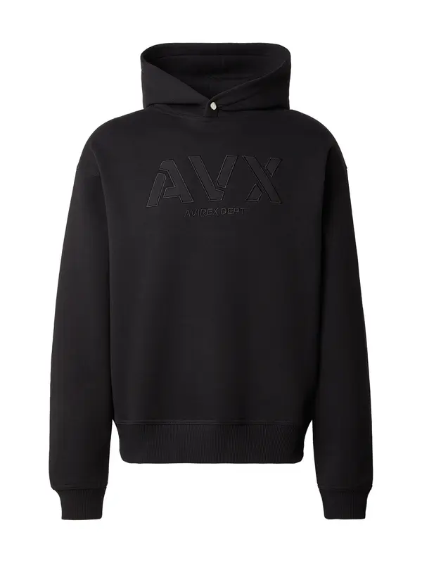 Avirex Avirex Sweater majica 'VITAL'  crna
