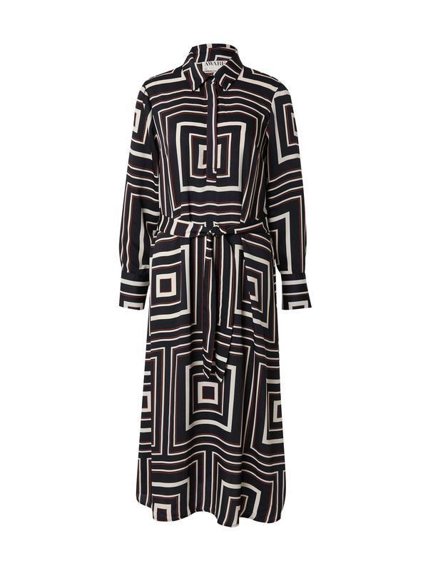 Aware Aware Košulja haljina 'VMMARA'  crna / bijela / vuneno bijela