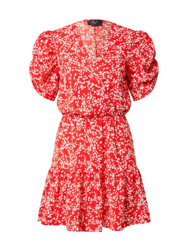 AX Paris AX Paris Haljina  svijetlo crvena / crna / bijela