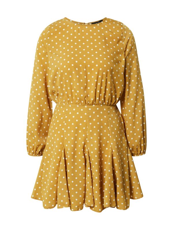 AX Paris AX Paris Košulja haljina  senf / bijela