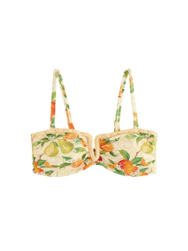 B by Ted Baker B by Ted Baker Bikini gornji dio 'Fruit'  žuta / zelena / narančasta / bijela