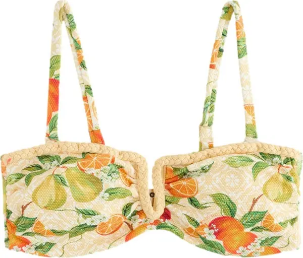 B by Ted Baker B by Ted Baker Bikini gornji dio 'Fruit'  žuta / zelena / narančasta / bijela