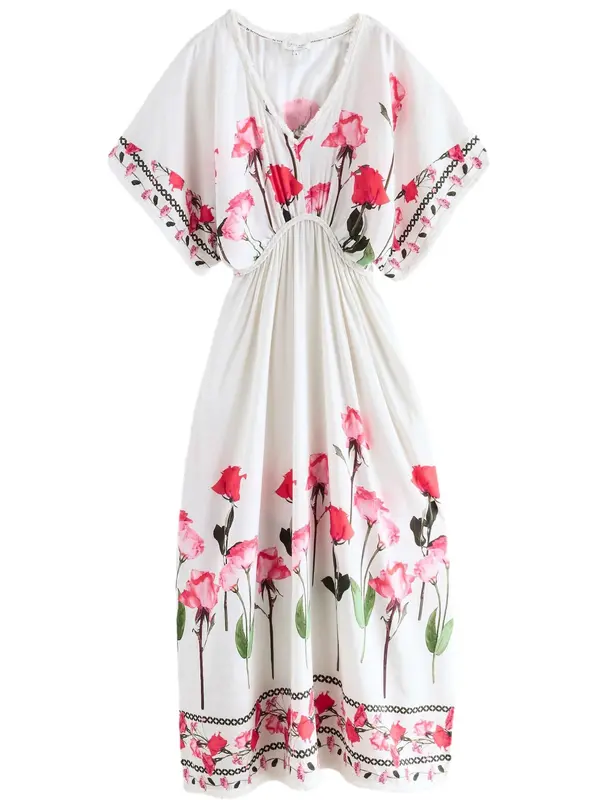 B by Ted Baker B by Ted Baker Haljina za plažu  smeđa / fuksija / pastelno roza / bijela