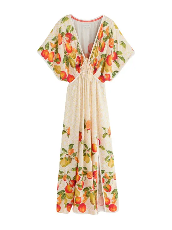 B by Ted Baker B by Ted Baker Haljina za plažu  svijetložuta / travnato zelena / narančasta / bijela