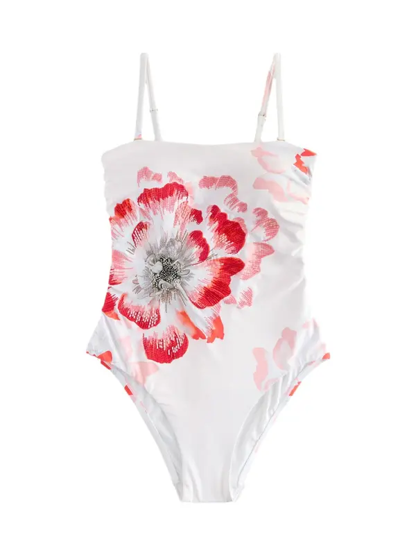 B by Ted Baker B by Ted Baker Jednodijelni kupaći kostim  prljavo roza / crvena / crna / bijela