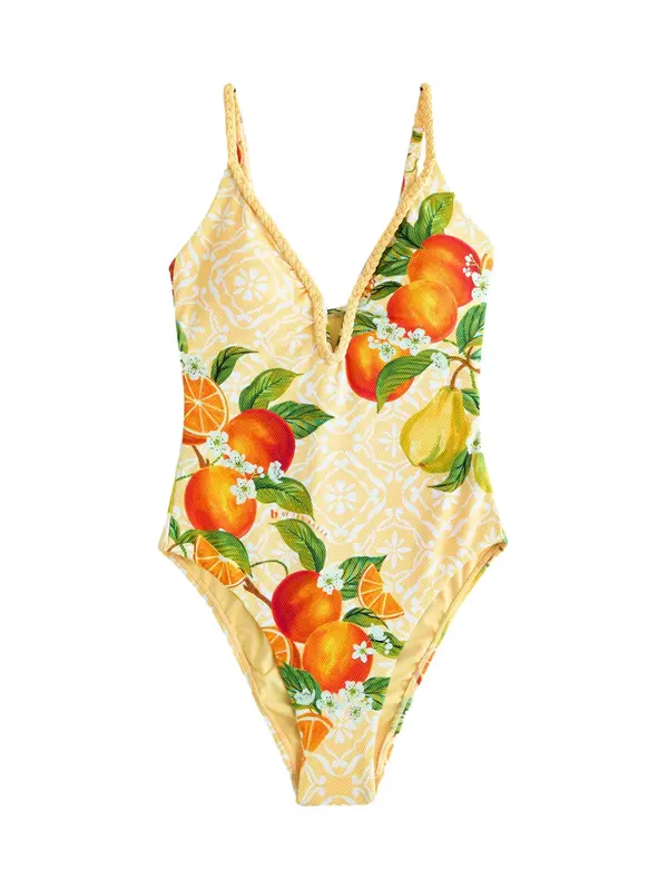 B by Ted Baker B by Ted Baker Jednodijelni kupaći kostim  žuta / zelena / narančasta / bijela