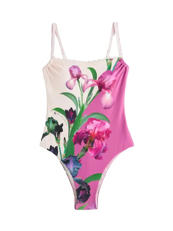 B by Ted Baker B by Ted Baker Kupaći kostim za oblikovanje  plava / zelena / svijetloroza / bijela