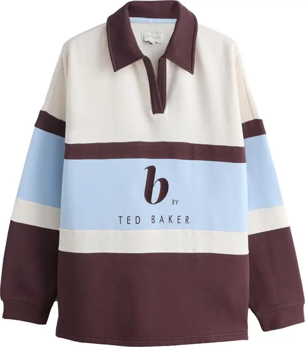 B by Ted Baker B by Ted Baker Sweater majica  boja pijeska / nebesko plava / burgund