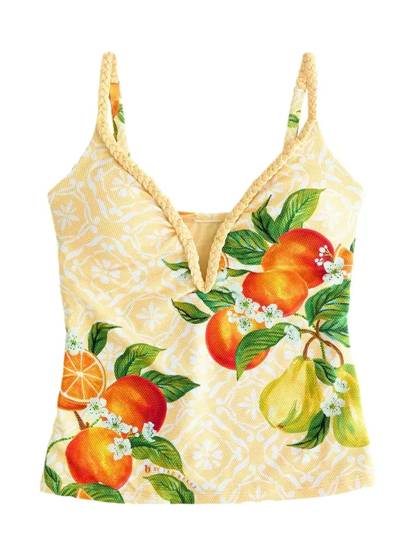 B by Ted Baker B by Ted Baker Tankini top  pastelno žuta / zelena / narančasta / bijela
