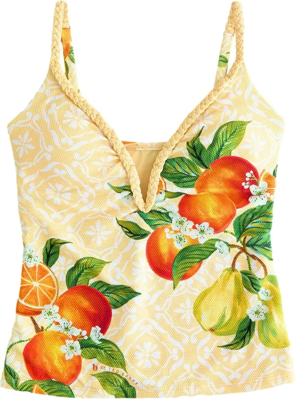 B by Ted Baker B by Ted Baker Tankini top  pastelno žuta / zelena / narančasta / bijela