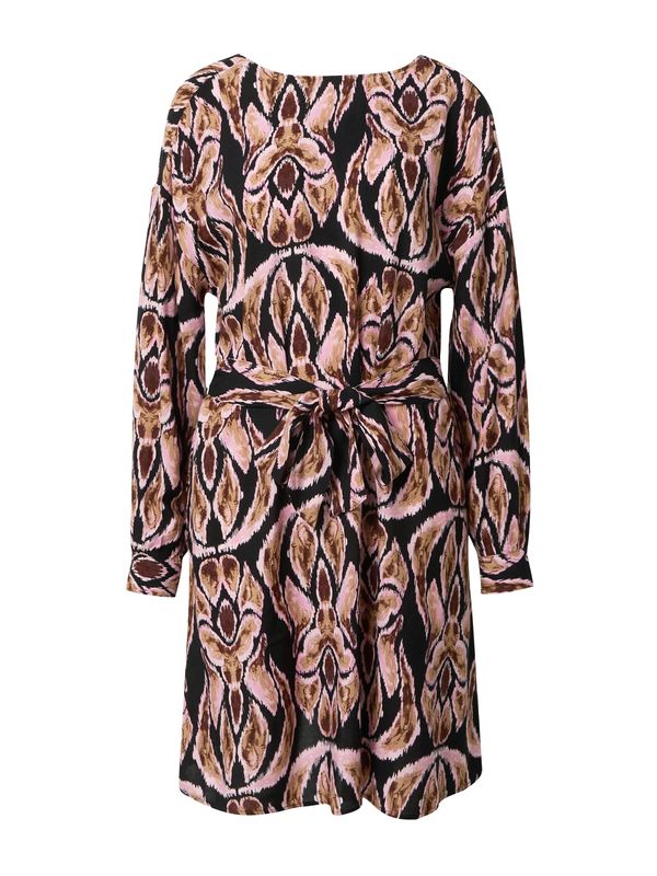 b.young b.young Haljina 'JOSA'  tamno smeđa / svijetloroza / crna / bijela