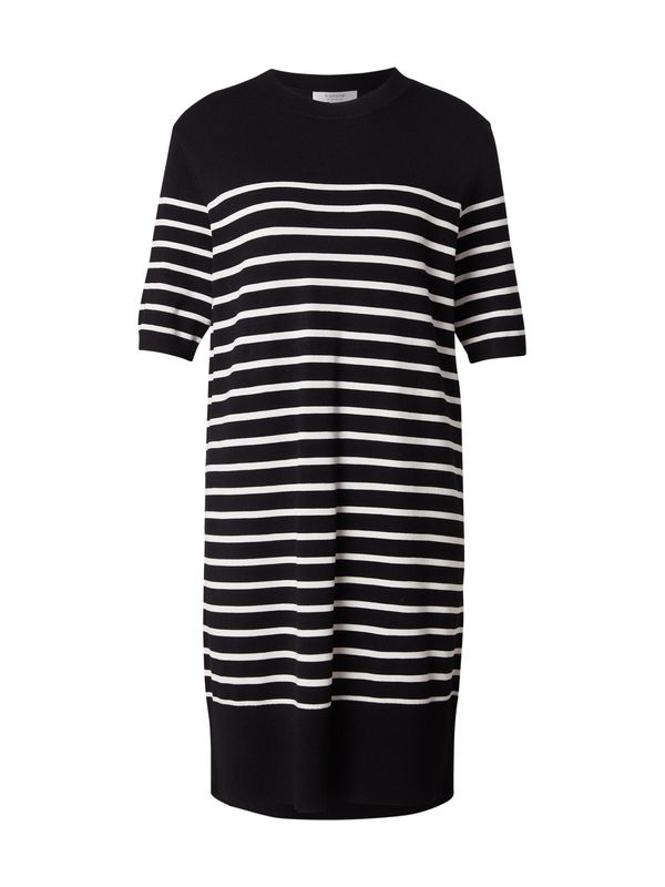 b.young b.young Pletena haljina 'MORLA'  crna / bijela