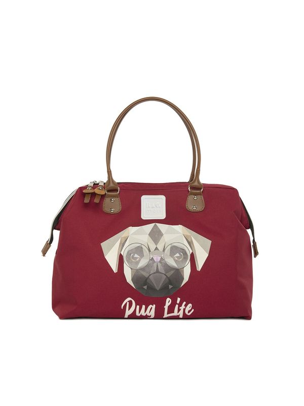 BagMori BagMori Torba za na rame 'Pug'  bež / smeđa / siva / bordo