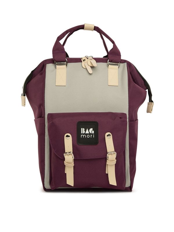 BagMori BagMori Torba za pelene  bež / ljubičasta / crna / bijela