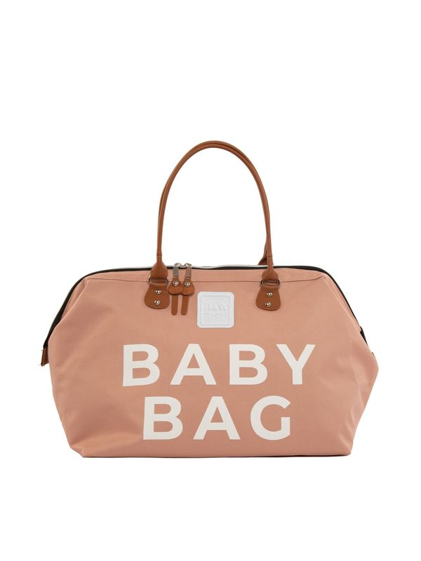 BagMori BagMori Torba za pelene  bež / smeđa / bijela