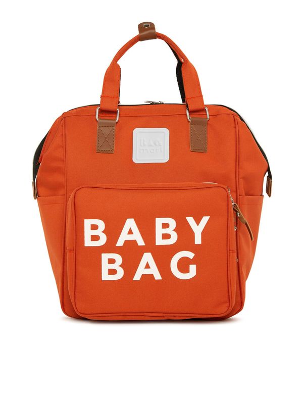 BagMori BagMori Torba za pelene  narančasta / bijela