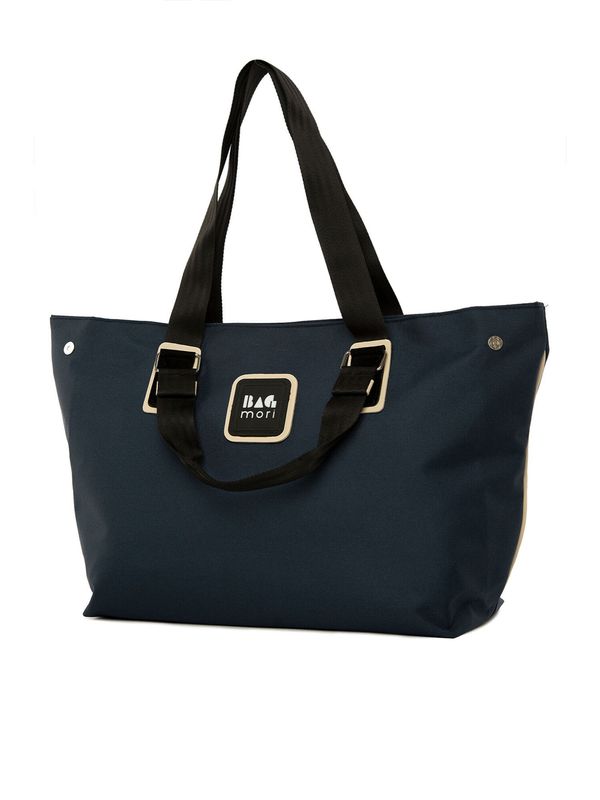 BagMori BagMori Torba za pelene  tamno plava / crna / bijela