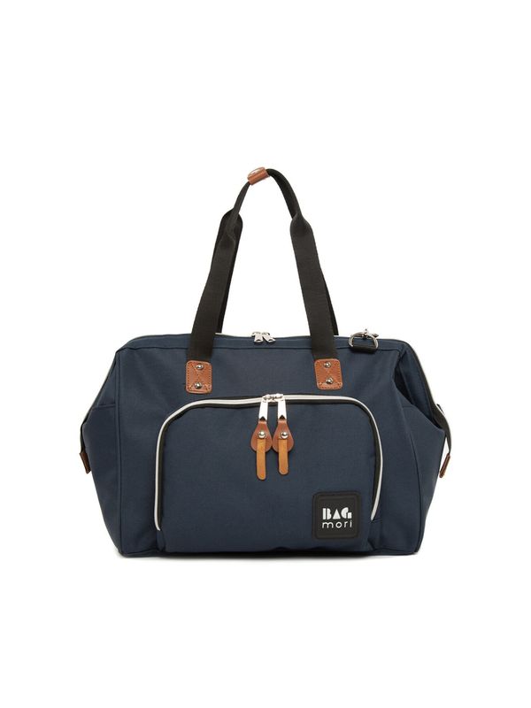 BagMori BagMori Torba za pelene  tamno plava / smeđa / crna / bijela