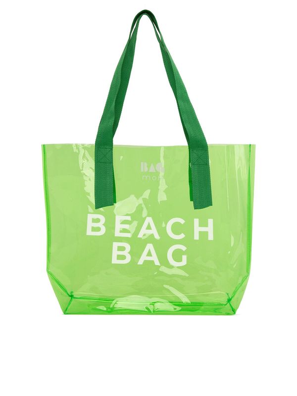 BagMori BagMori Torba za plažu  zelena / bijela