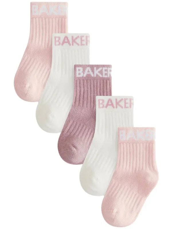 Baker by Ted Baker Baker by Ted Baker Čarape  sivkasto ljubičasta (mauve) / rosé / bijela