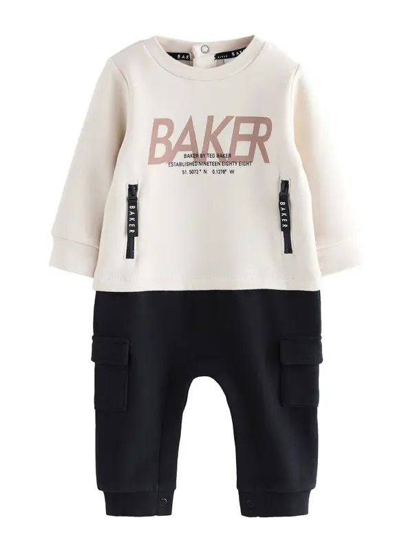 Baker by Ted Baker Baker by Ted Baker Dječji bodi  boja pijeska / boja devine dlake (camel) / crna