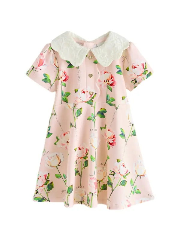 Baker by Ted Baker Baker by Ted Baker Haljina  zelena / roza / crvena / bijela