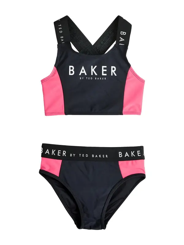 Baker by Ted Baker Baker by Ted Baker Jednodijelni kupaći kostim  svijetloroza / crna / bijela