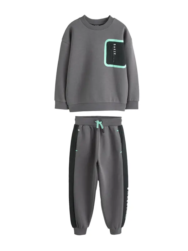 Baker by Ted Baker Baker by Ted Baker Jogging komplet  akvamarin / tamo siva / crna