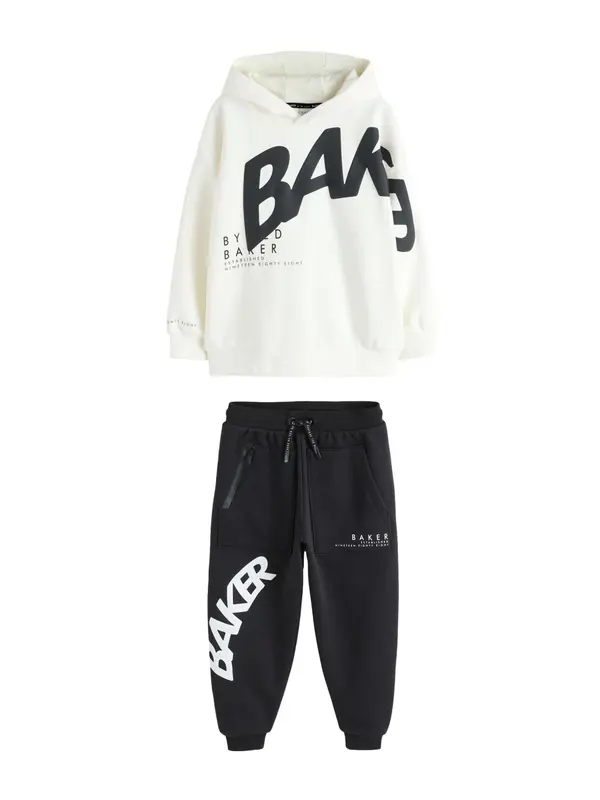 Baker by Ted Baker Baker by Ted Baker Jogging komplet  crna / bijela